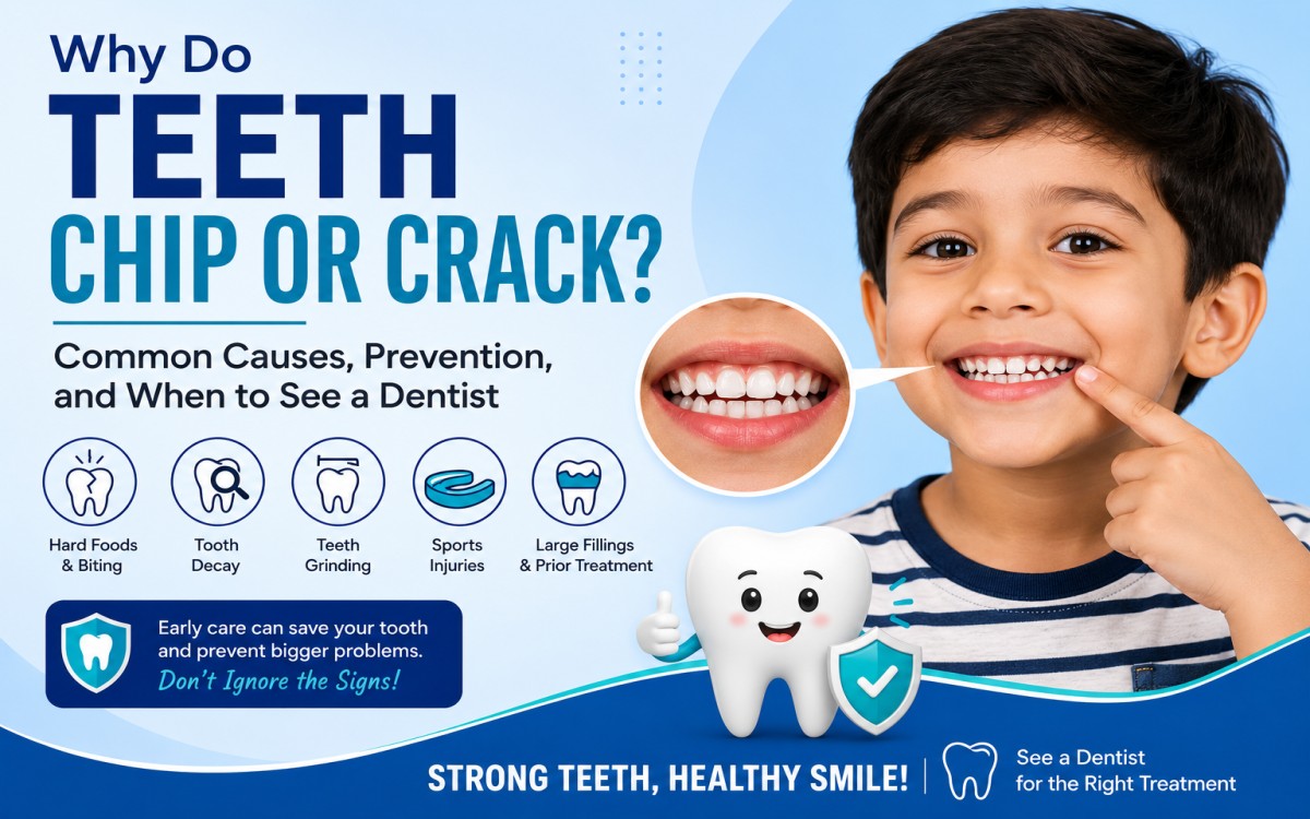 Why Do Teeth Chip or Crack? Common Causes, Prevention, and When to See a Dentist 